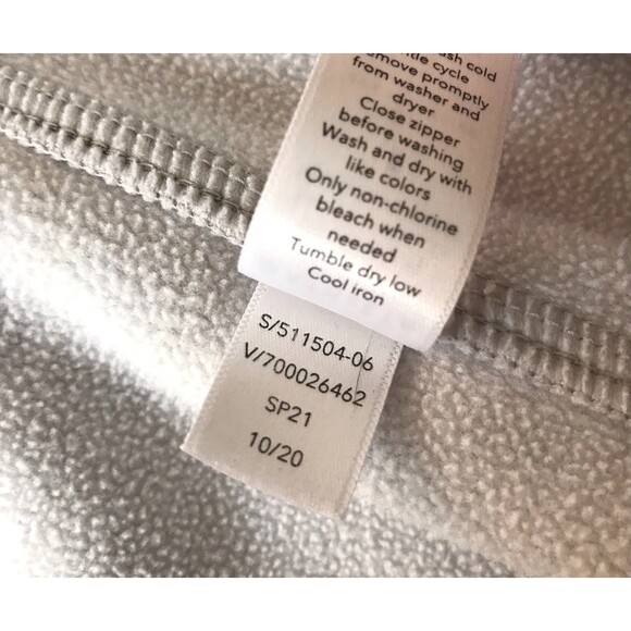 Athleta Triumph Hoodie Women Small Beige Gray Camo Thumbholes Jacket Heavy EUC - Picture 9 of 15